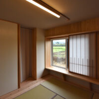 大根畑を望む和室