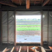 大根畑を望む和室